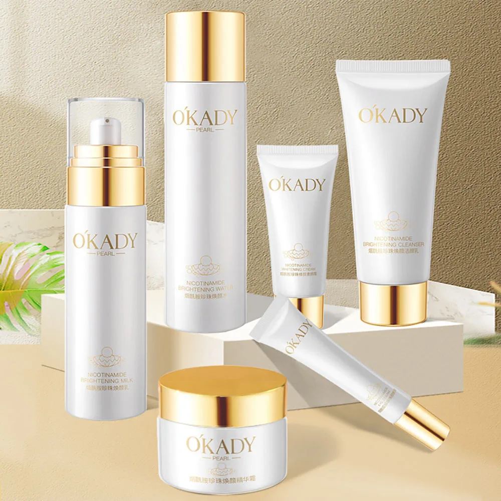 Luxury Skincare Kit - Zestaw pielęgnacji skóry twarzy perełkowych OKADY