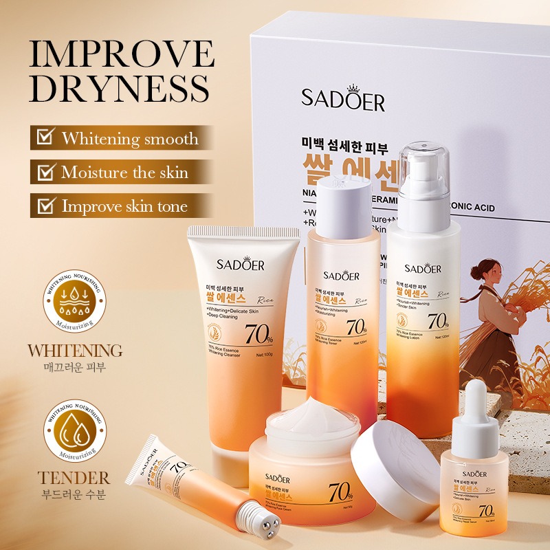 70% Ryżowy Zestaw Nawilżający  – Luxury Skincare Kit recenzja i cena